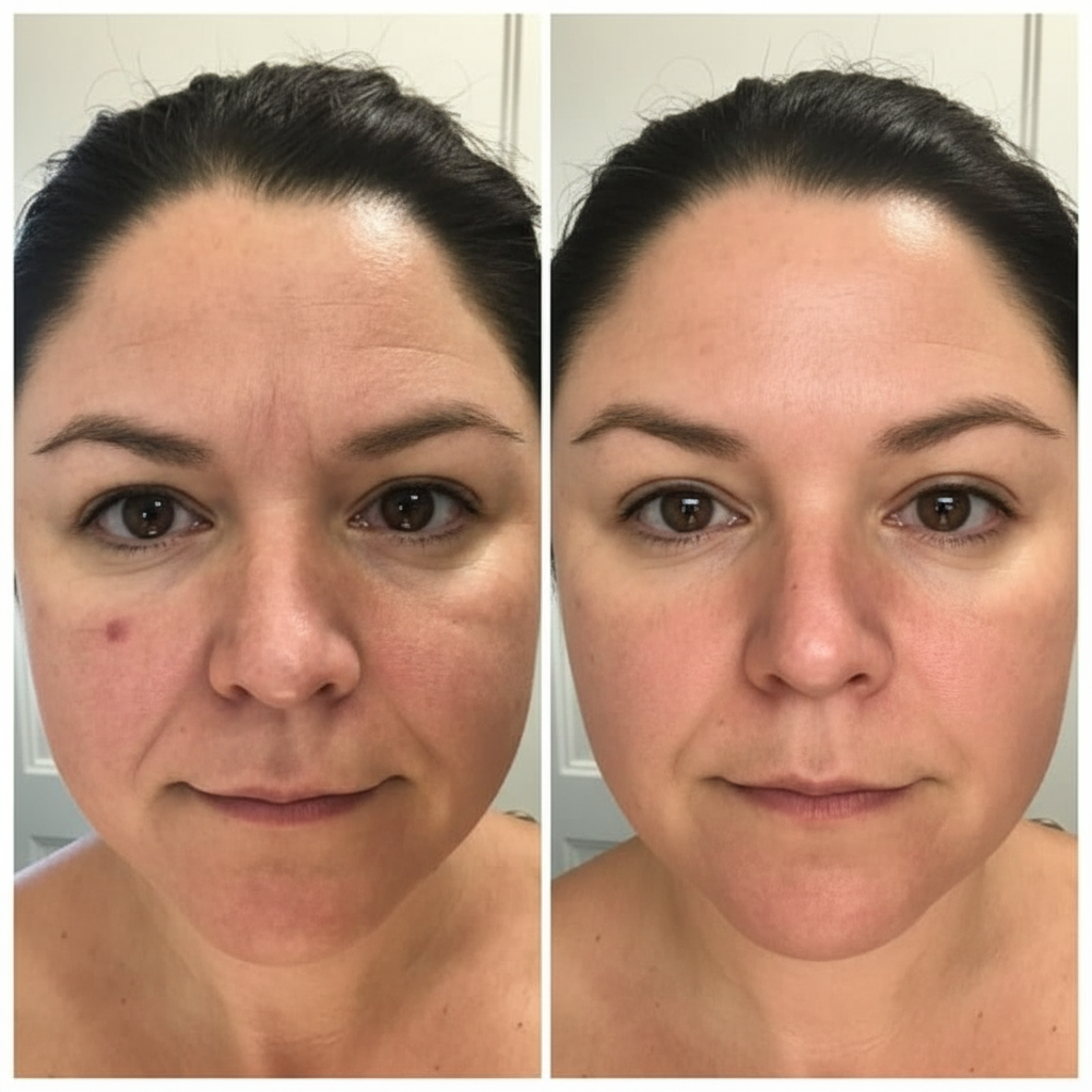 AVANT - Visage avec rides