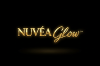 Logo NUVÉA GLOW or sur noir
